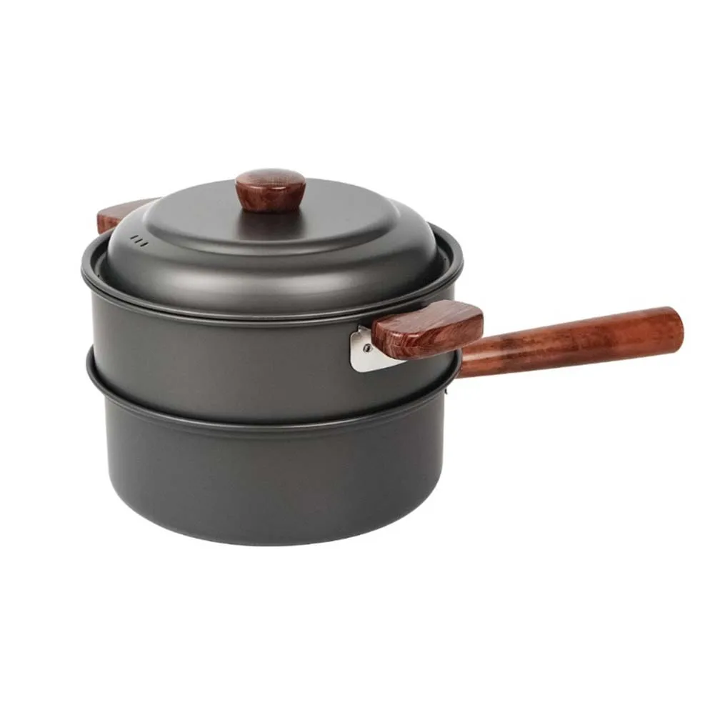 Juego de ollas de cocina para  - Camping Cooking Pot With Lid reseña y precio