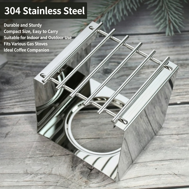 Soporte Cuadrado de Acero Inox - Camping Cooking Set Stainless Steel reseña y precio