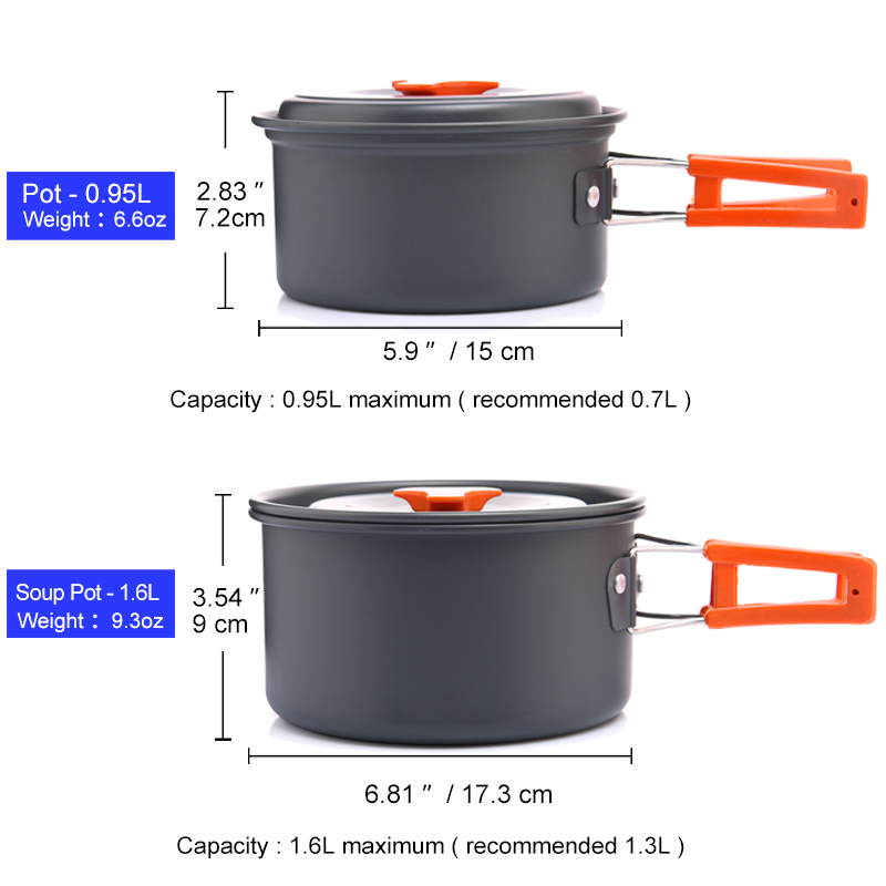 Widesea-Juego de utensilios de - Camping Cooking Gear Set reseña y precio
