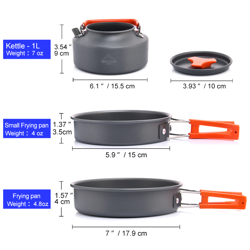 Widesea-Juego de utensilios de - Camping Cooking Gear Set reseña y precio