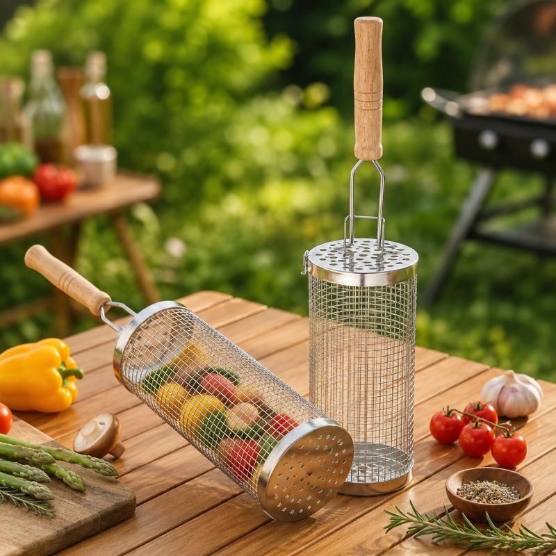 Juego de Cestas Redondas para  - Camping Cooking Meat reseña y precio