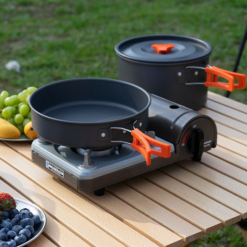 Juego de Ollas de Aluminio par - Camping Cooking Mess Kit reseña y precio