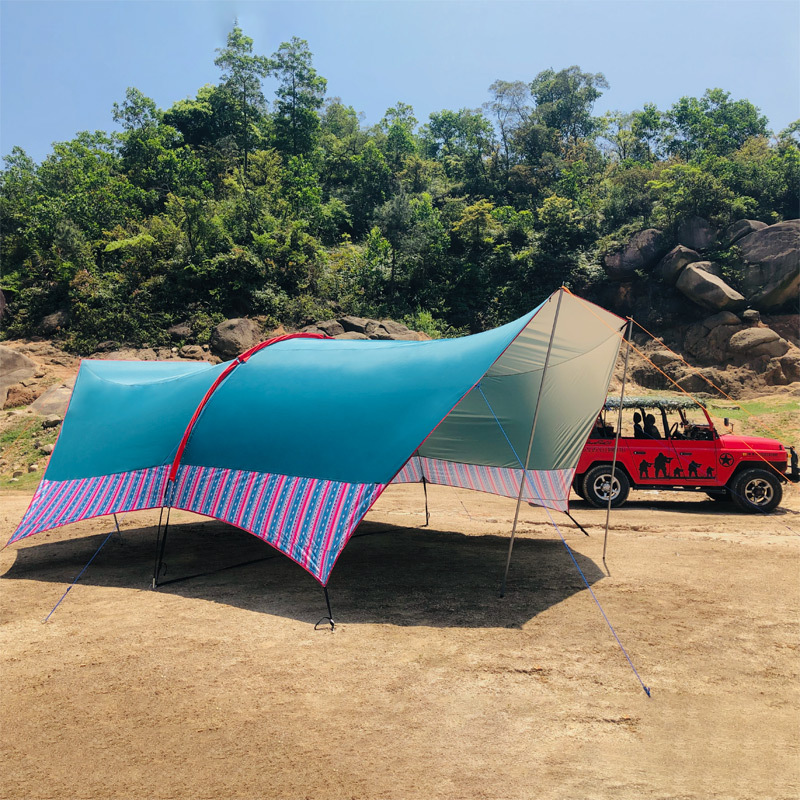 Toldo grande para varias perso - Camping Cooking Awning reseña y precio