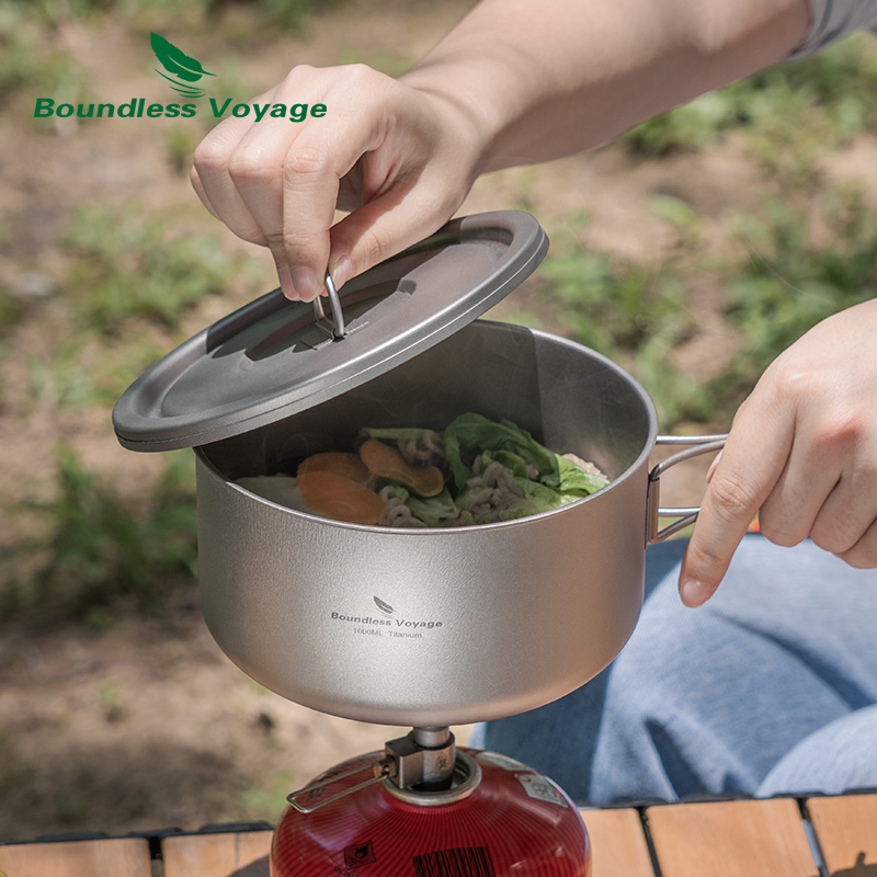 Olla de Camping de titanio Bou - Camping Cooking Pot With Lid reseña y precio