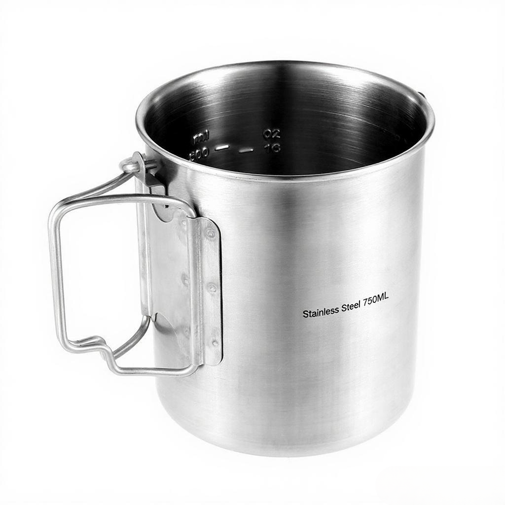 Olla de Acero Inoxidable de 75 - Camping Cooking Pot With Lid reseña y precio