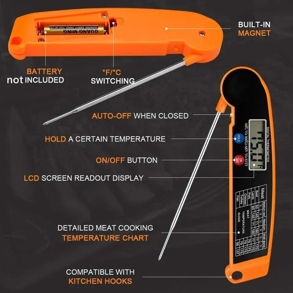 Termómetro Digital de Cocina a - Camping Cooking Meat reseña y precio