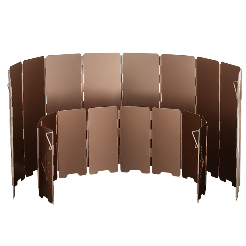 10 placas de color bronce pleg - Camping Cooking Windscreen reseña y precio