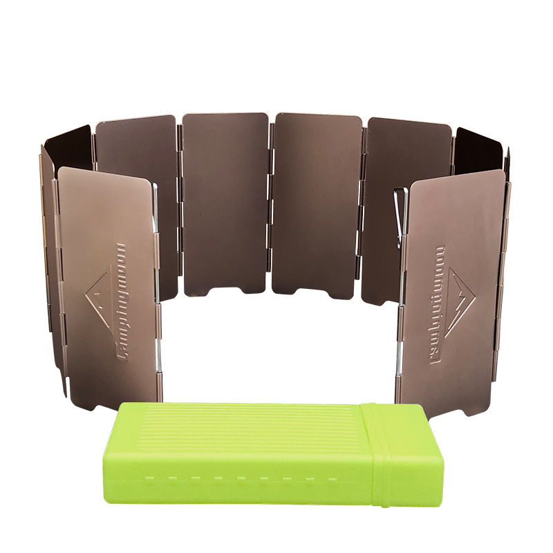 10 placas de color bronce pleg - Camping Cooking Windscreen reseña y precio