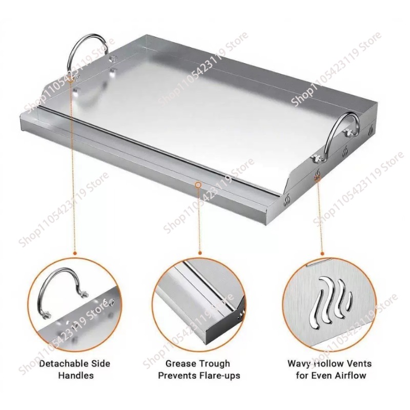 Plancha de Acero Inoxidable pa - Camping Cooking Top reseña y precio