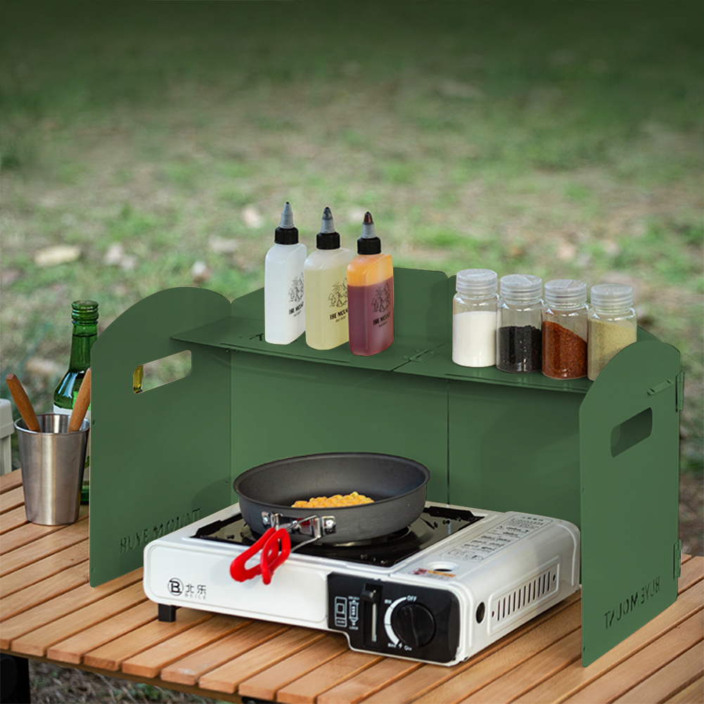 Parabrisas plegable para estuf - Camping Cooking Windscreen reseña y precio