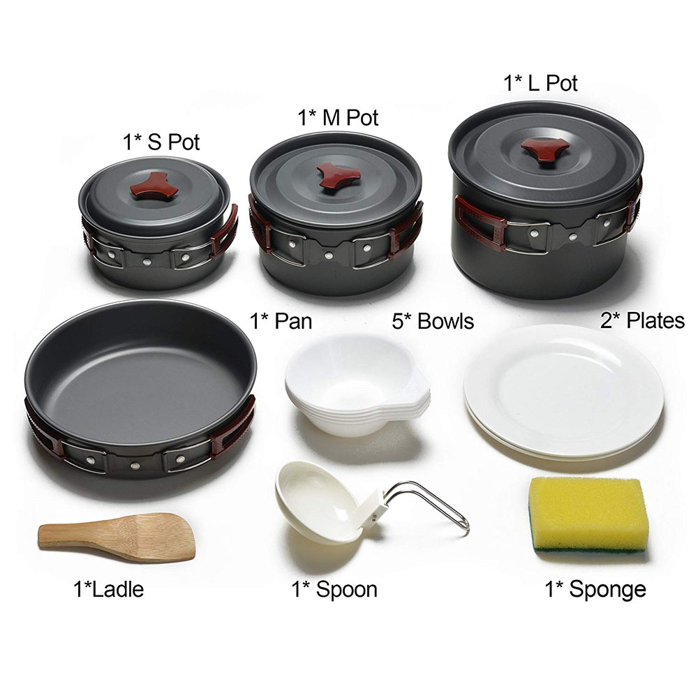 Kit de utensilios de cocina pa - Camping Cooking Gear Set reseña y precio