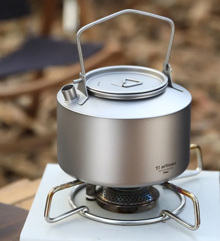 Hervidor de agua para acampar, - Camping Cooking Set Stainless Steel reseña y precio
