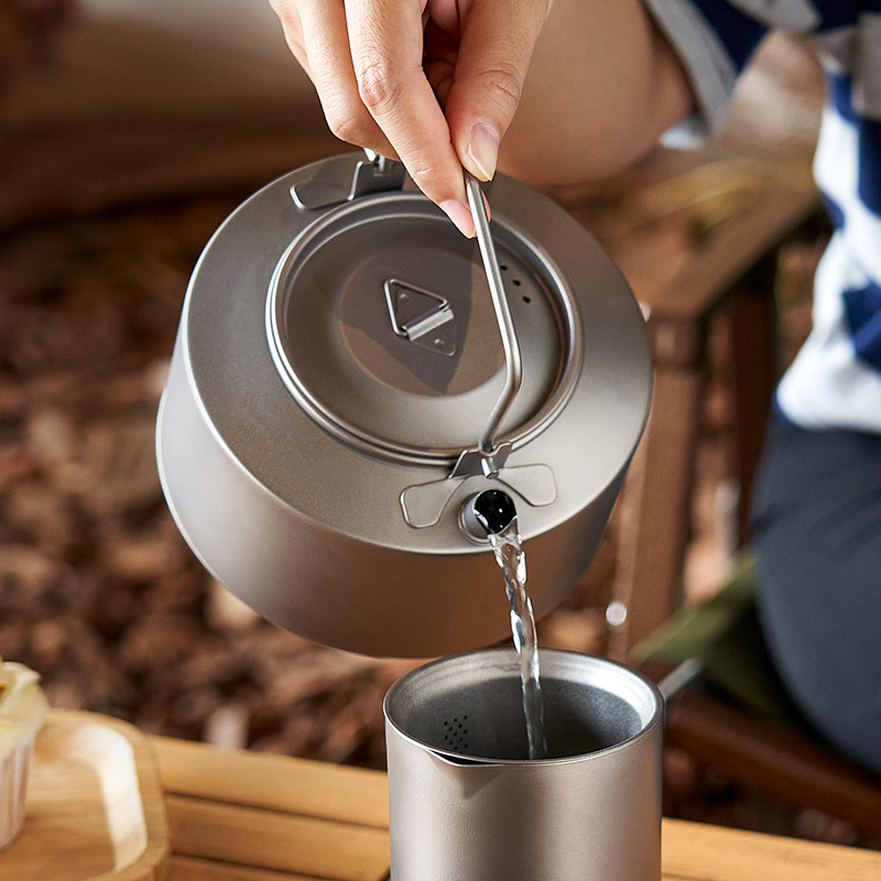Hervidor de agua para acampar, - Camping Cooking Set Stainless Steel reseña y precio