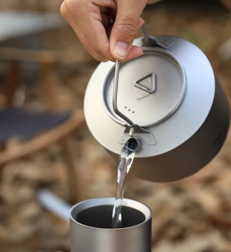 Hervidor de agua para acampar, - Camping Cooking Set Stainless Steel reseña y precio