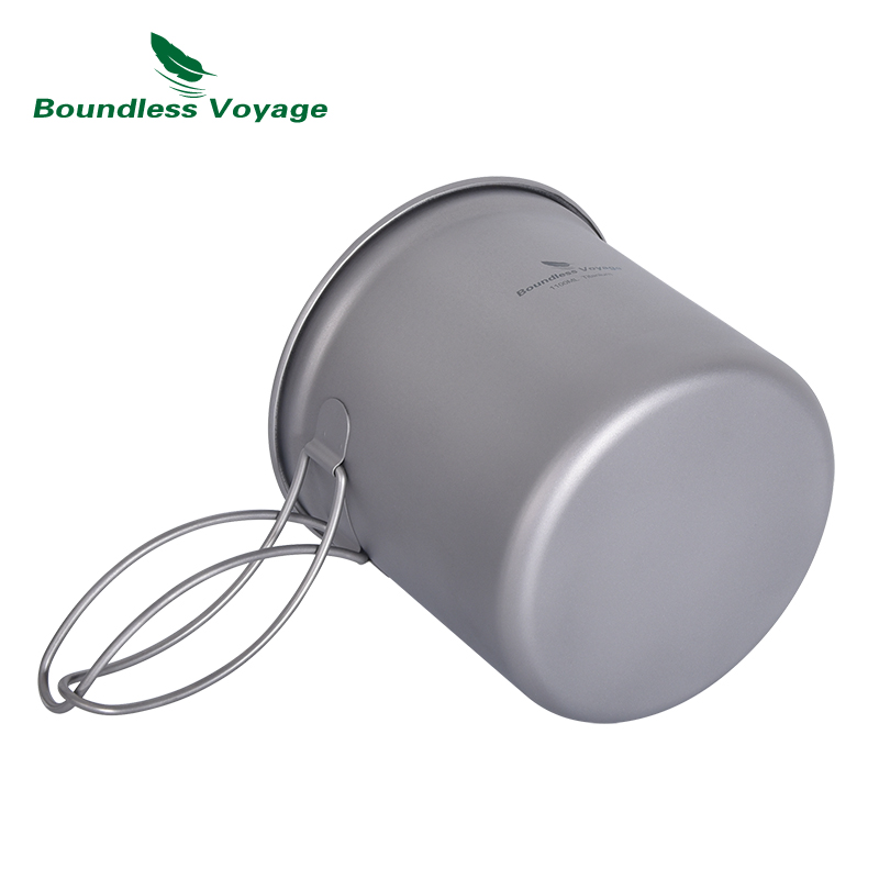 Juego de sartenes de titanio B - Camping Cooking Mess Kit reseña y precio
